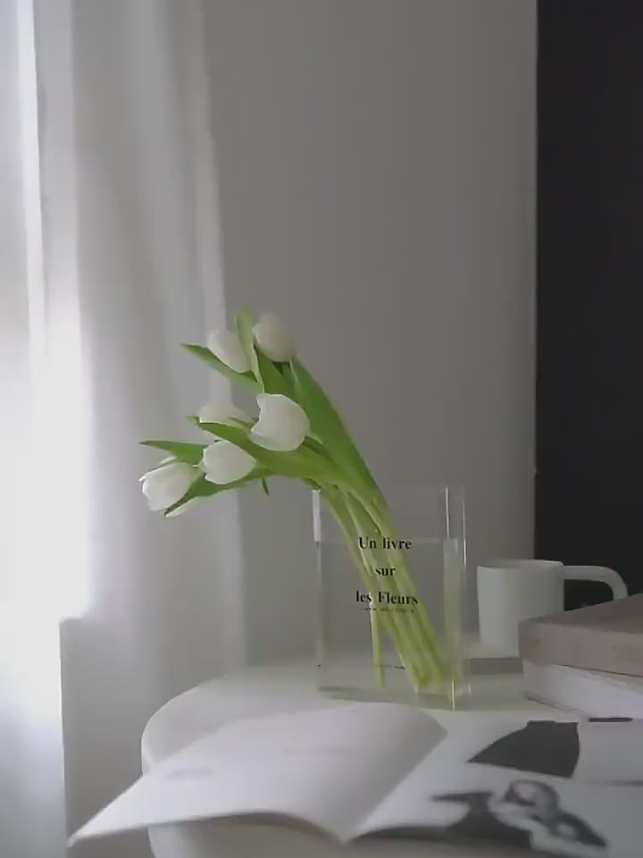 Vaso "Book" in Acrilico a Forma di Libro