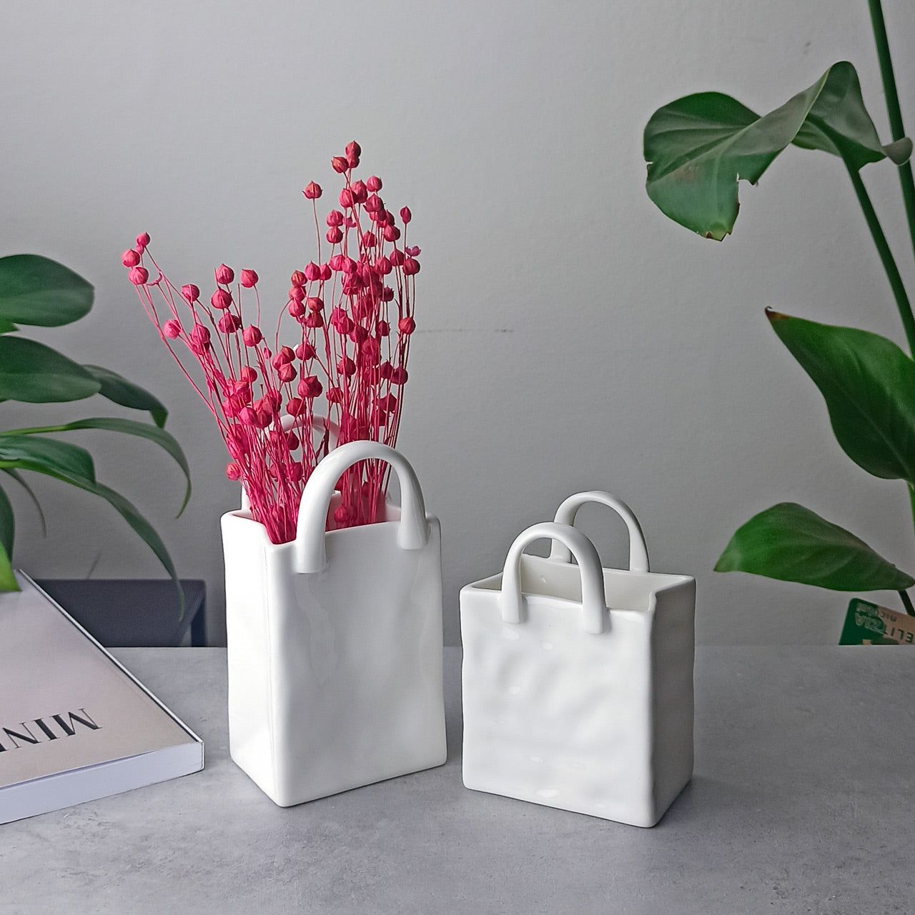 Vaso decorativo “Borsina” in porcellana